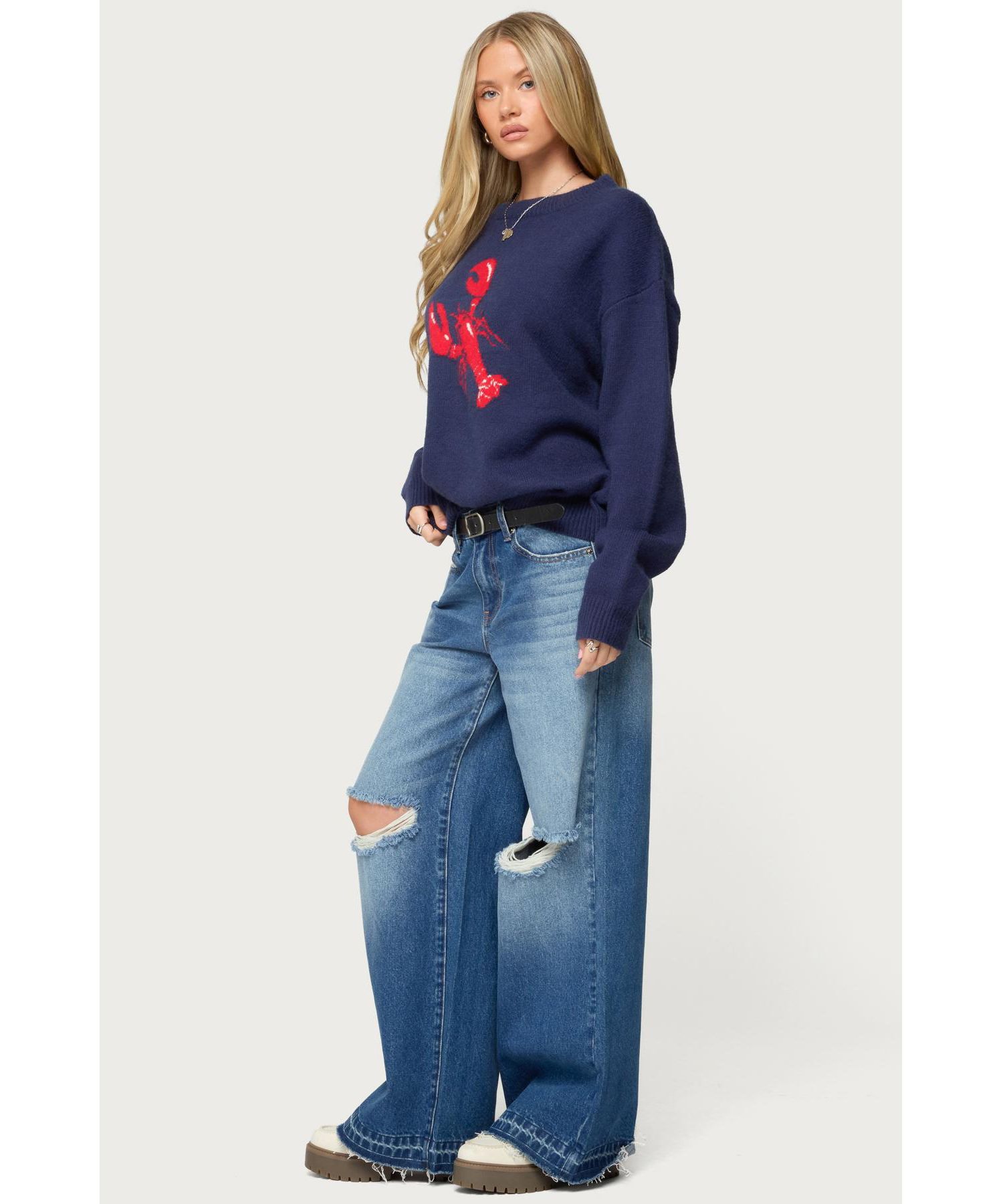 Women's Don'T Be Shellfish Knit Sweater