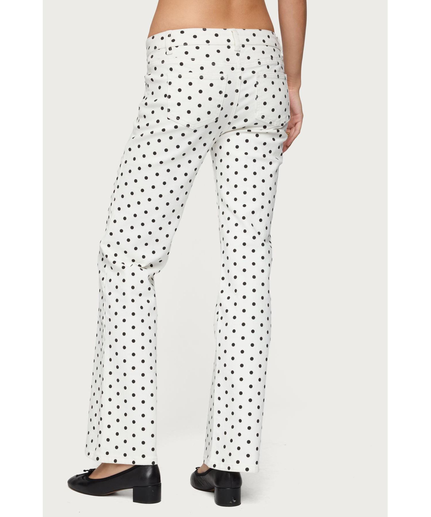 Women's Romily Polka Dot Low Rise Jeans