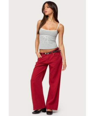 Women's Rhoda Contrast Polka Dot Tank Top