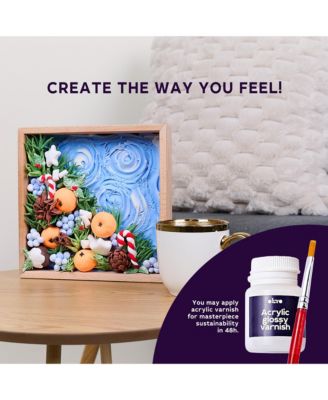 OKTO Air-Dry Clay 3D Painting Kit – Mood 21×21 Joy (8.3 x 8.3 in)