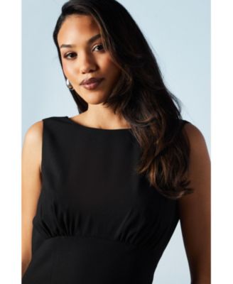 Women's Cowl Back Maxi Bridesmaid Dress