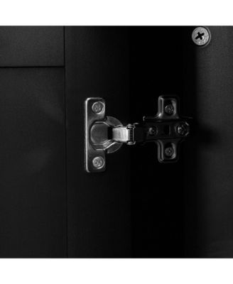 Triangle Tall Cabinet with 3 Drawers and Adjustable Shelves for Bathroom and Kitchen