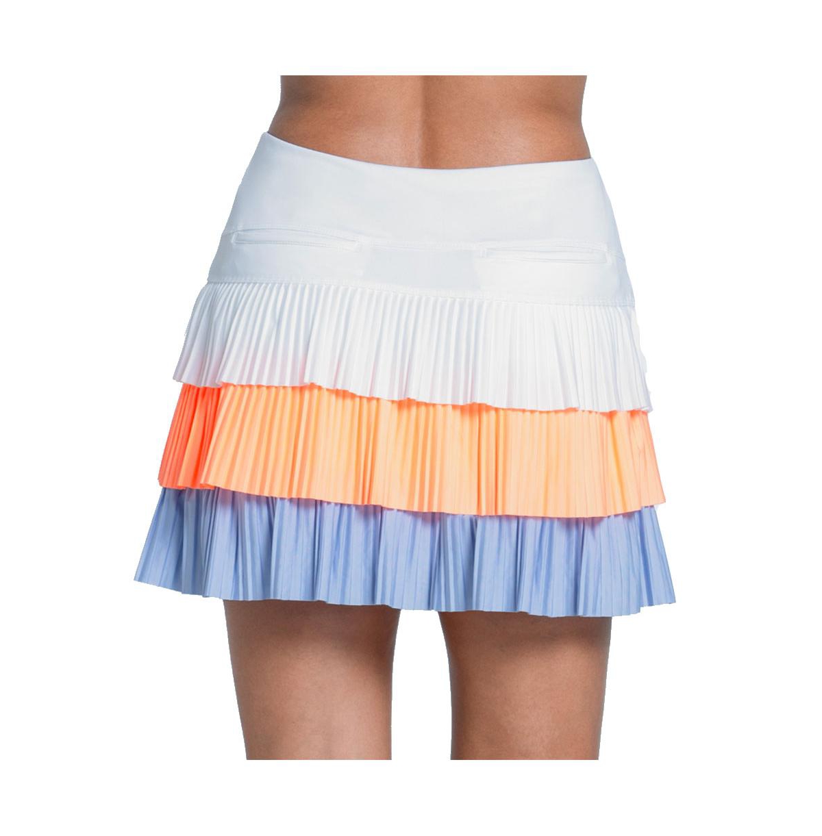 Lucky Love Women's Triple Threat Pleated 15.5 inch Golf Skort