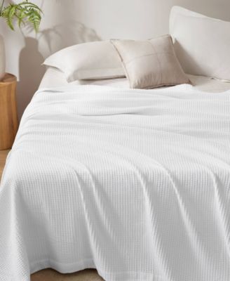 Madison Park Waffle Weave Cotton Blanket, King