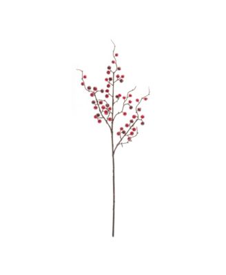 Set of 12 Iced Berry Twig Sprays for Seasonal Decor