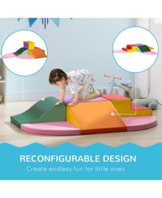 6-Pieces Foam Climbing Blocks for Toddlers 1-3 Years, Assorted