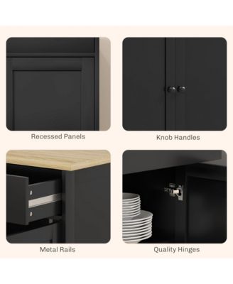 Sideboard Cabinet with Storage Drawers Adjustable Shelves