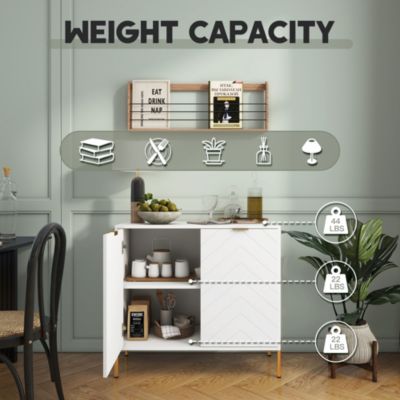 2-Door Accent Cabinet Storage Cabinet