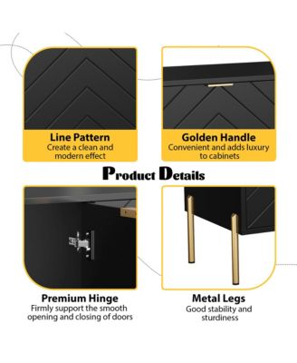 4-Door Accent Cabinet More Large Storage Cabinet