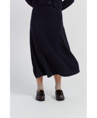 Women's Chinti and Parker Wool Cashmere Midi Skirt
