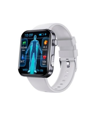 Smart Watch with 2.1" HD Touchscreen, Bluetooth Calling, Wellness Tracking, Bonus Leather Strap Included