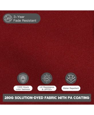 10 ft. 360 ° Rotation Outdoor Patio Cantilever Umbrella Square with Base