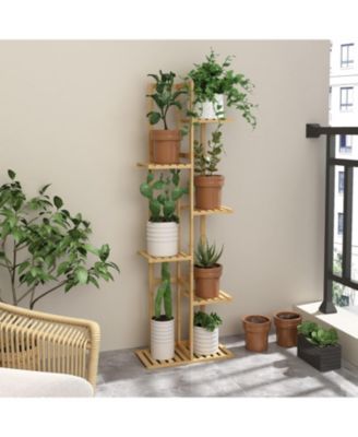 Bamboo Plant Stand Rack Corner Flower Shelf Storage Rack