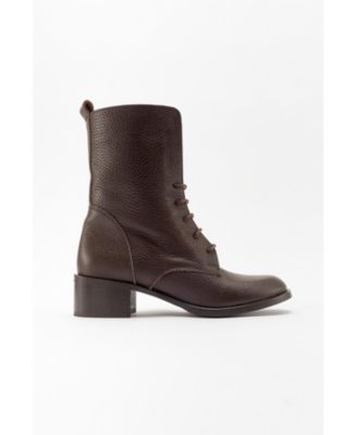 Lana Leather Block Heel Boot (Women)