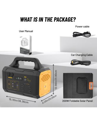 1800W Solar Generator – Fast-Charging LFP Power Station with 200W Foldable Solar Panel