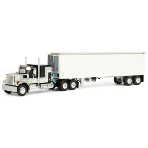 Детские игрушки First Gear 1/64 Scale Diecast GMC General Semi Truck and Trailer, 2-Piece Set