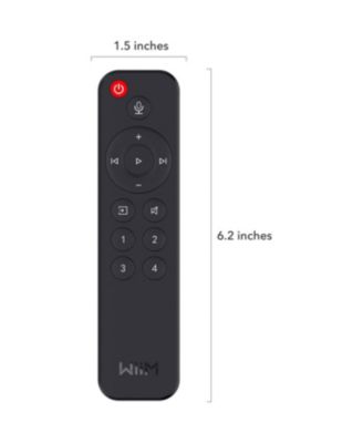 Voice Remote for WiiM Mini and Pro Audio Streamer, Push-to-Talk, 4 Music Preset Buttons