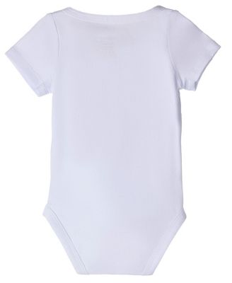 3 Pack Unisex Baby and Toddler Cotton Rich Solid White Short Sleeve Bodysuits