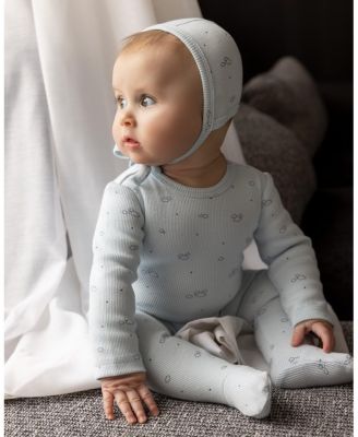 3 Piece Baby Boys "Clouds of Happiness" Cotton Rich Footie Set