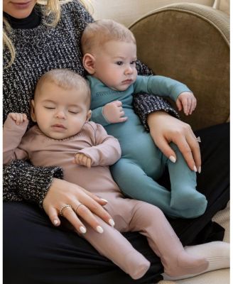 Baby and Toddler "Sweet Dreams" Cotton Rich Fleece Hidden Zipper Footie