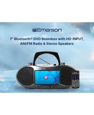 EDL-2560H Bluetooth Boombox DVD Player with 7'' LCD Screen and Radio