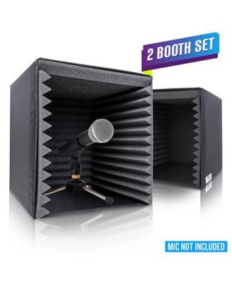 2 Pcs. Sound Recording Booth Box - Studio Soundproofing Foam Shield Isolation Filter Cube