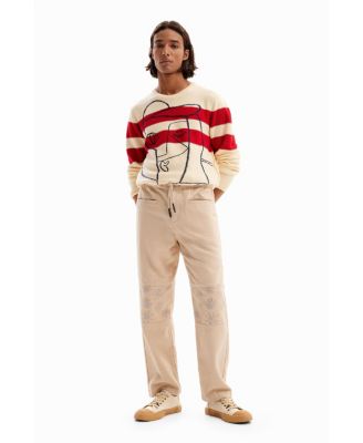 Men's Trousers with floral details