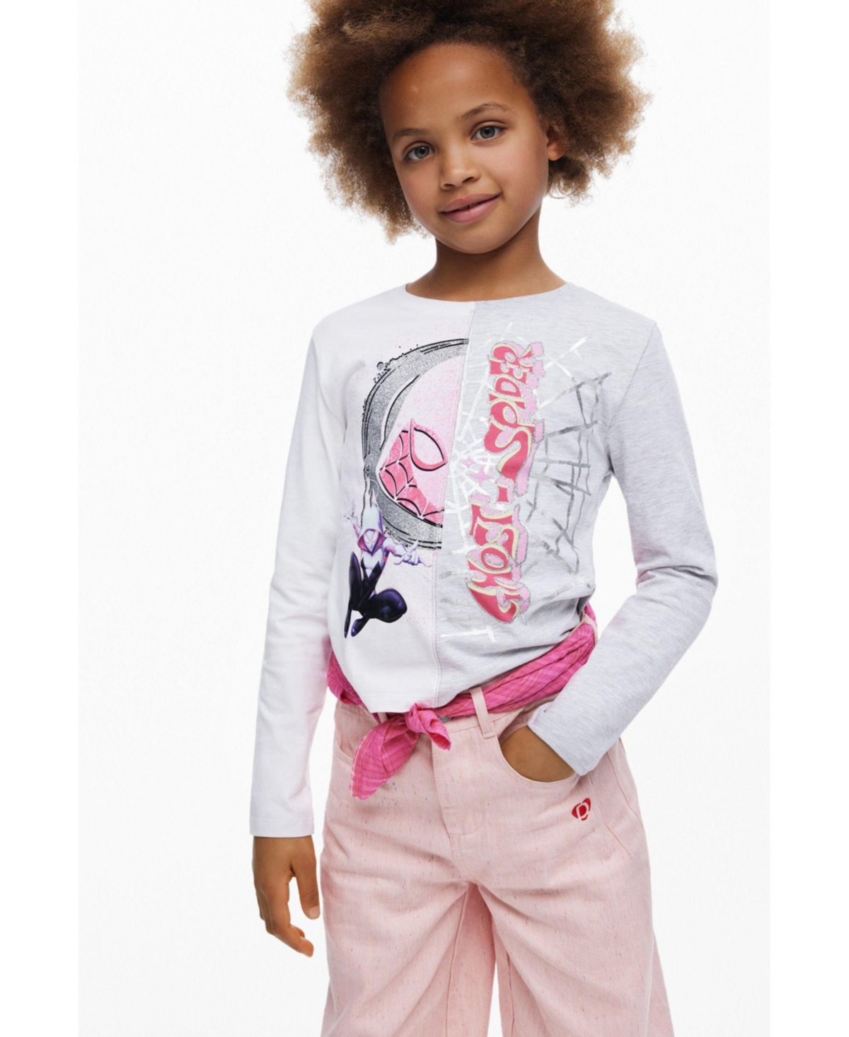 Desigual Girls Girls's Wide melange trousers