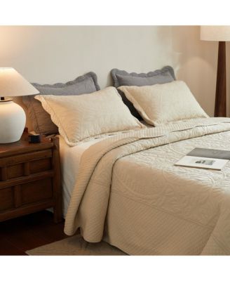 100% Cotton Oversized Bedspread Quilt Set - King