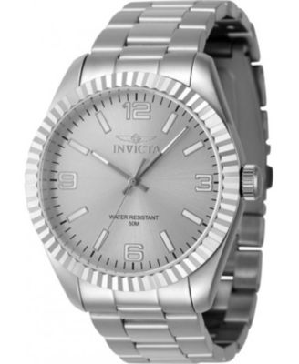 Men's 47449 Specialty Quartz 3 Hand Silver Dial Watch