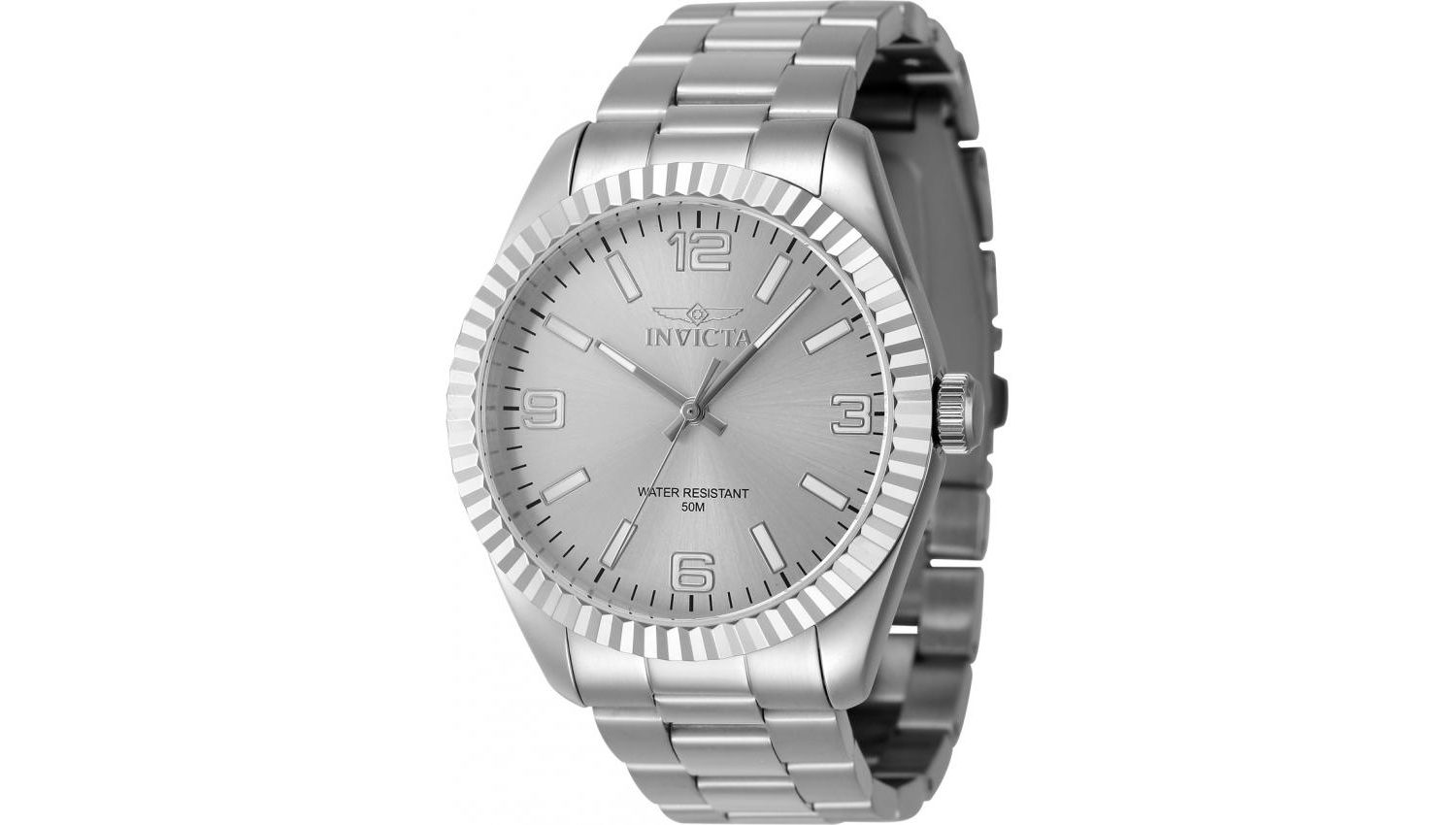 Men's 47449 Specialty Quartz 3 Hand Silver Dial Watch