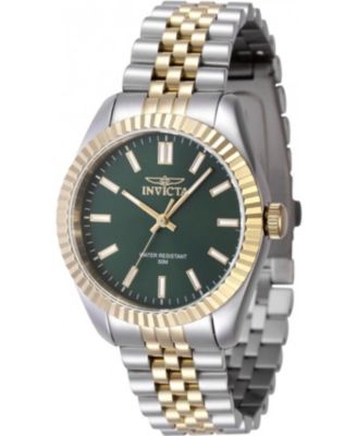 Women's 47501 Specialty Quartz 3 Hand Green Dial Watch