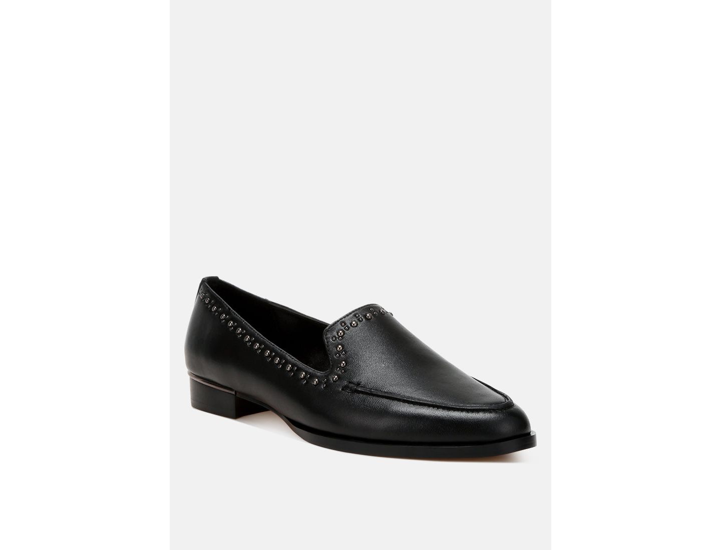 Женские туфли Rag & Co Wolferton Delicate Stud Detail Leather, цвет: Чёрный — фото 1