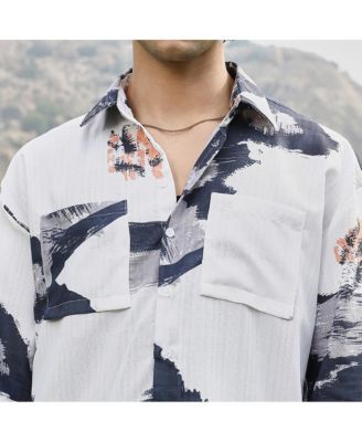 Men's Ethereal Strokes Oversized Shirt