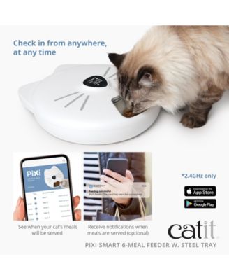 Pixi Smart 6-Meal Feeder,Stainless