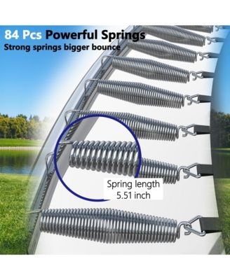 Streamdale 14FT Kids Trampoline with Safety Net, Basketball Hoop, and Accessories