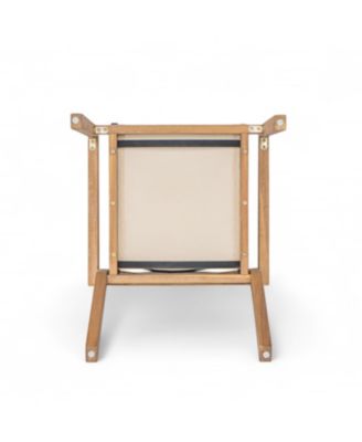 Streamdale Acacia Wood & Mesh Outdoor Dining Chairs (Set of 2)