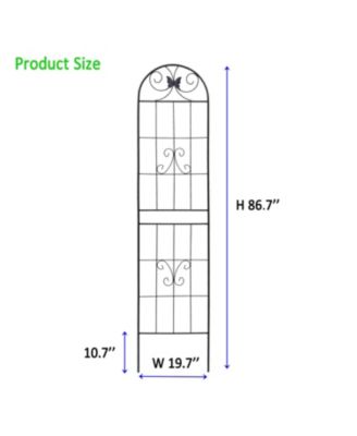2-Pack 86.7" Metal Garden Trellis - Climbing Plant Support