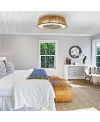 Bohemian style LED Dimmable Ceiling Light With Built-In Fan - Remote Control