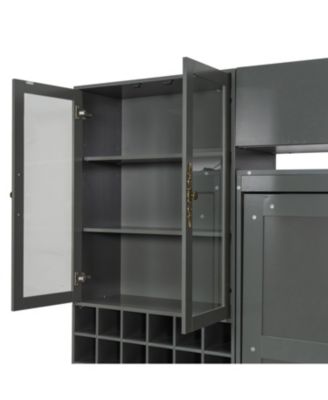 Queen Size Murphy Bed Wall Bed with Sofa Shelves USB & Light