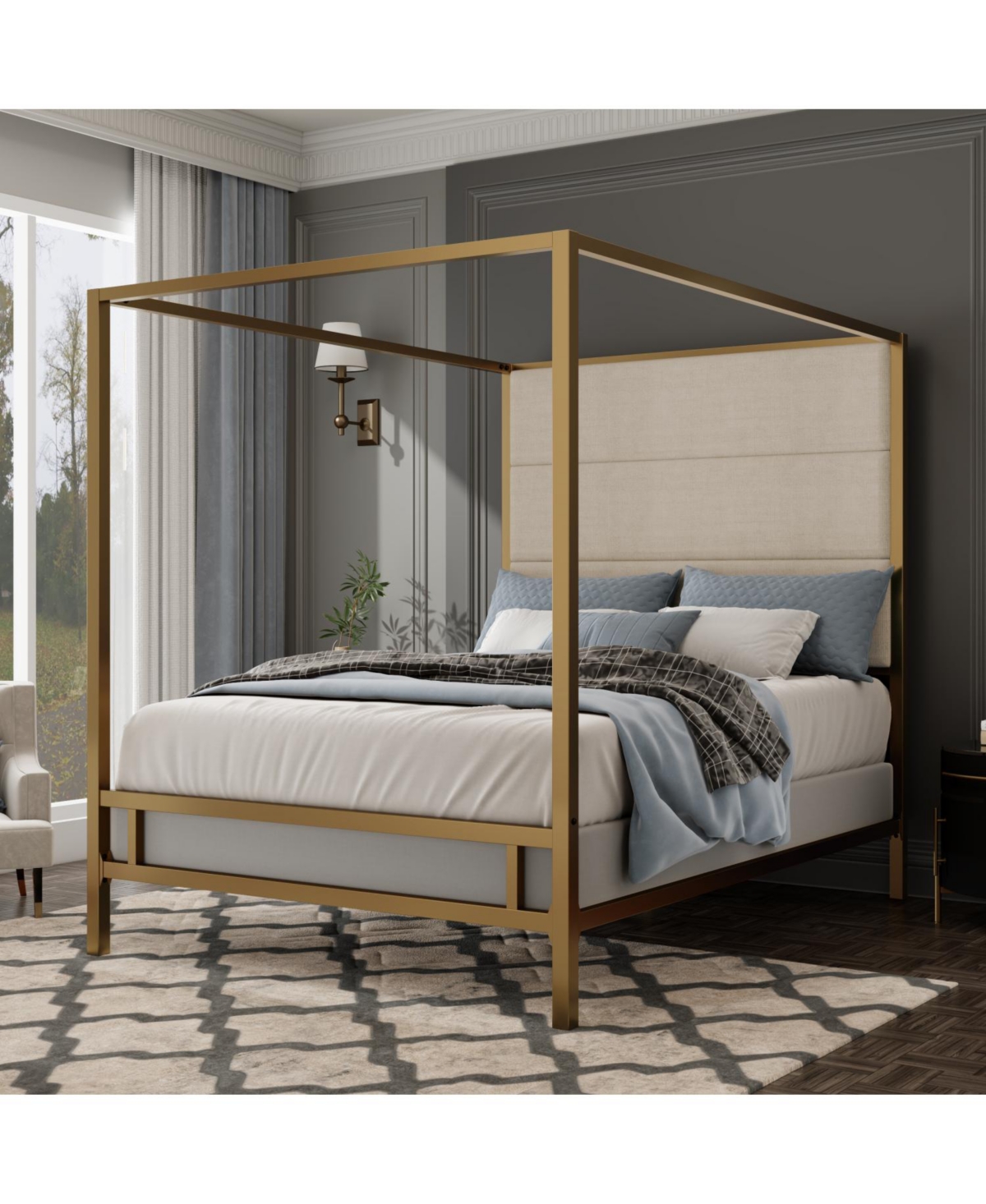 Streamdale Furniture King Canopy Bed
