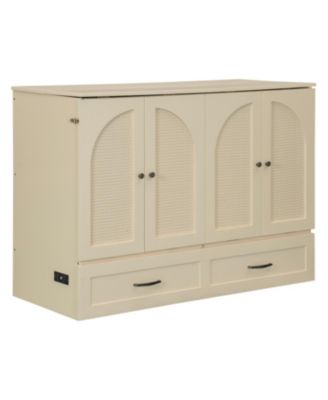 Full Size Murphy Bed with Large Drawers