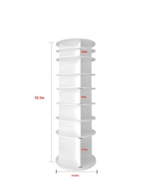 Rotating Shoe Rack Tower (White)