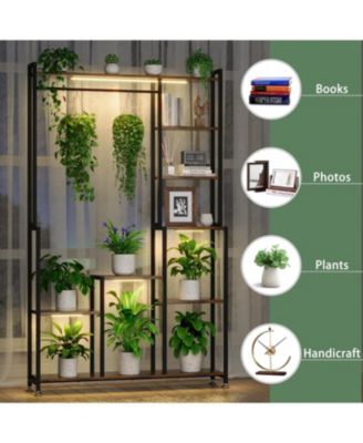 71" 8-Tier Plant Stand with Grow Light
