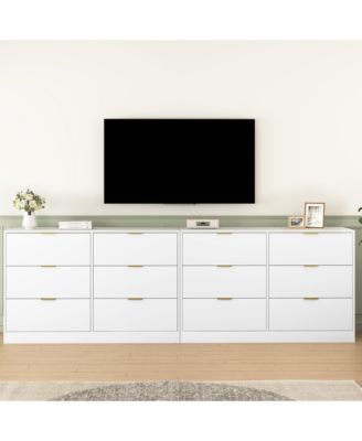 Simply Modern 6-Drawer Dresser - White