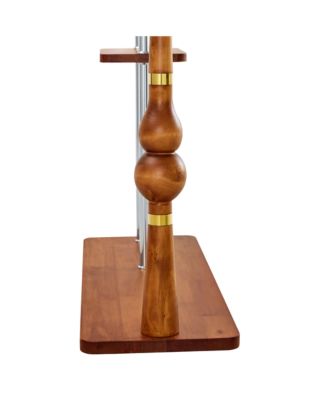 Streamdale 70" Industrial Coat Rack - Wood & Steel, Double Layer Hanger