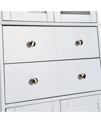 67" MDF Tall Freestanding Kitchen Pantry Cabinet