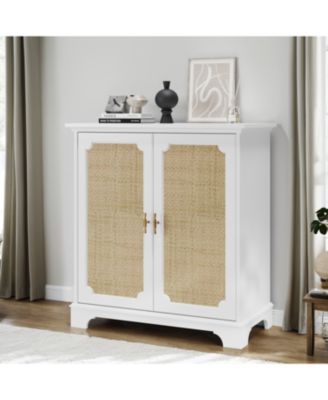 Rattan Door Sideboard Buffet Storage Cabinet