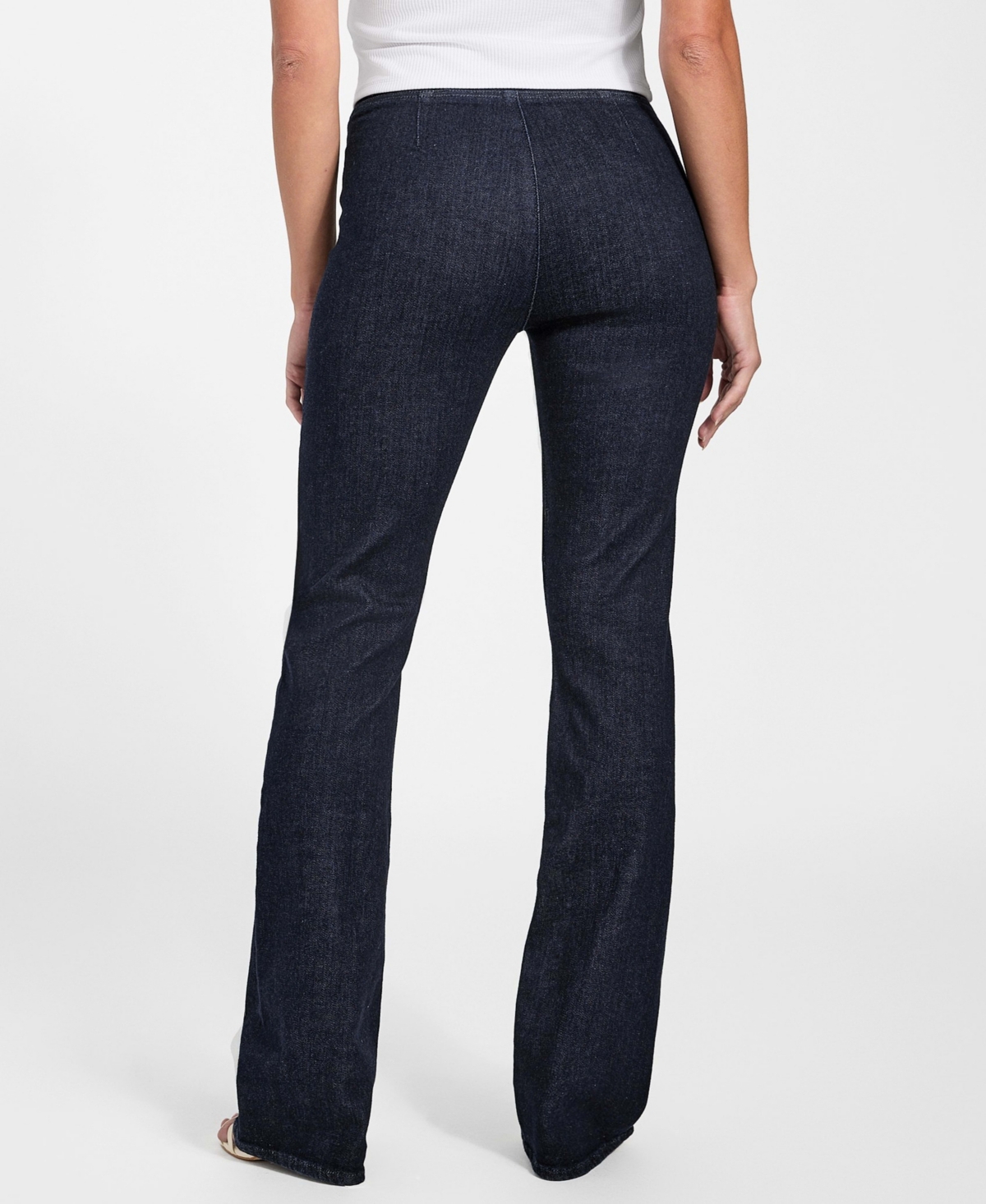 Guess High Waist Pull-on Baby Bootcut Jeans In Multi