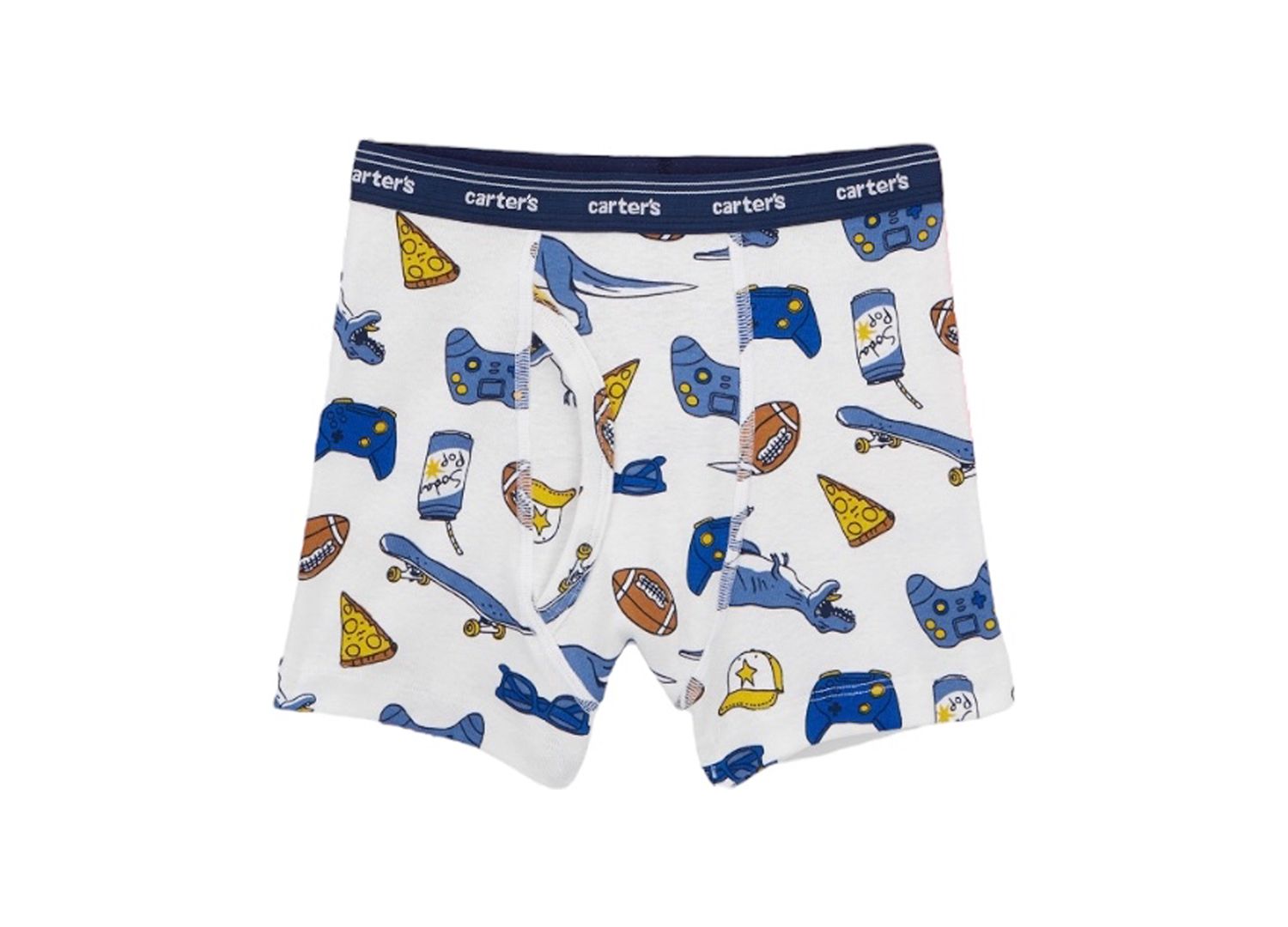 Toddler Boys' Printed Boxer Briefs, 5-Pack Set